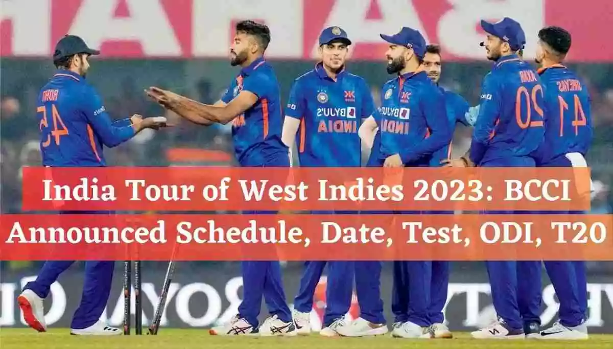 India Tour of West Indies 2023